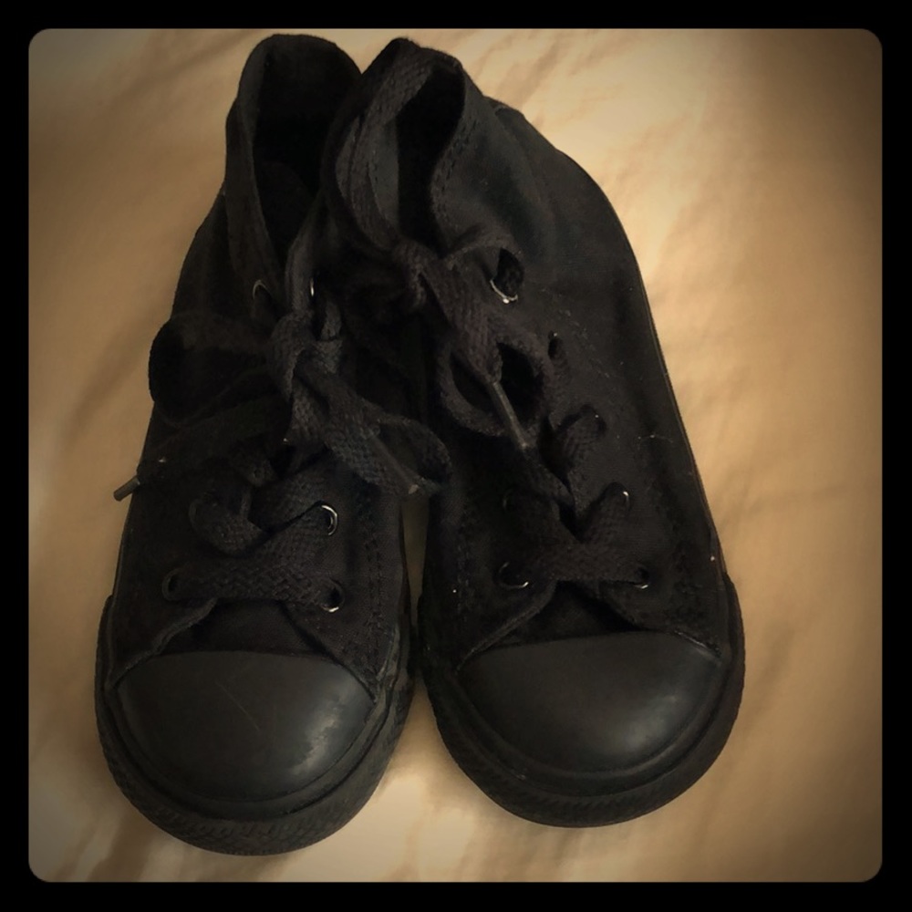 Converse black high top